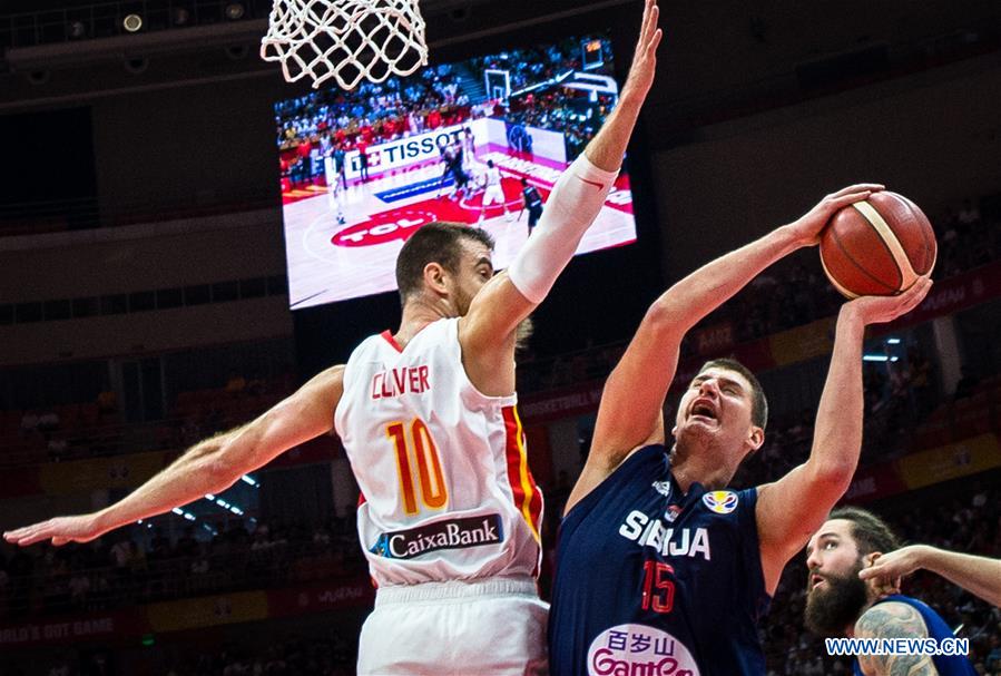 (SP)CHINA-WUHAN-BASKETBALL-FIBA WORLD CUP-GROUP J-ESP VS SRB (CN)