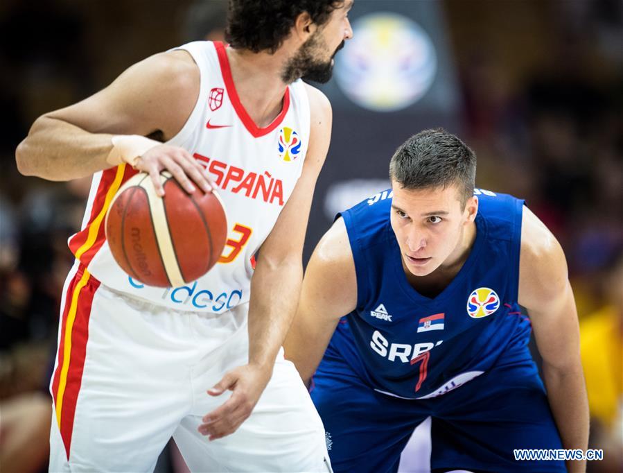(SP)CHINA-WUHAN-BASKETBALL-FIBA WORLD CUP-GROUP J-ESP VS SRB (CN)