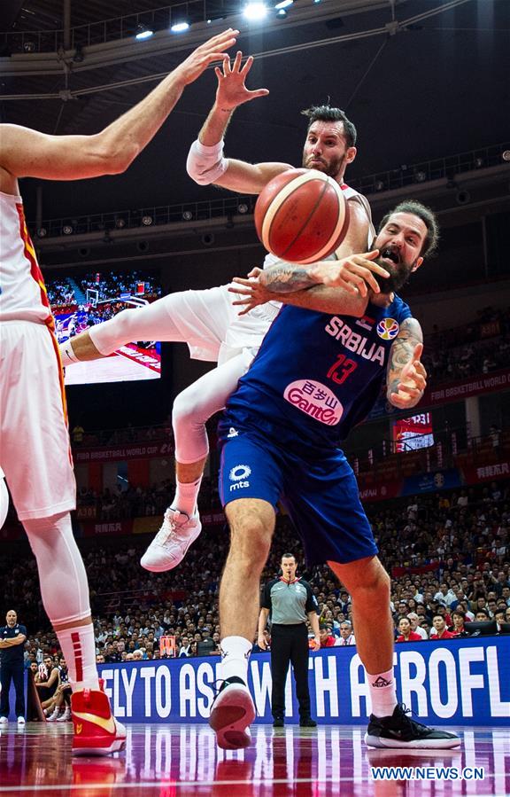 (SP)CHINA-WUHAN-BASKETBALL-FIBA WORLD CUP-GROUP J-ESP VS SRB (CN)