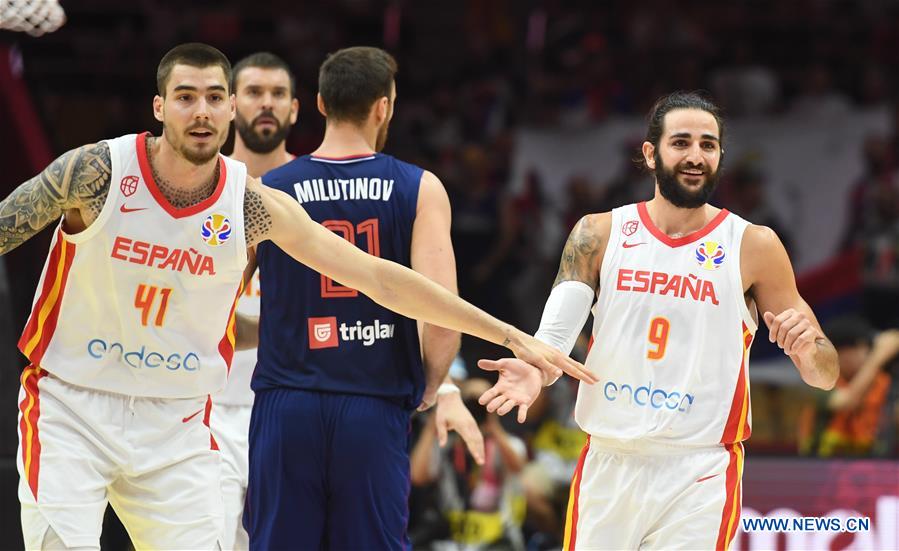 (SP)CHINA-WUHAN-BASKETBALL-FIBA WORLD CUP-GROUP J-ESP VS SRB (CN)