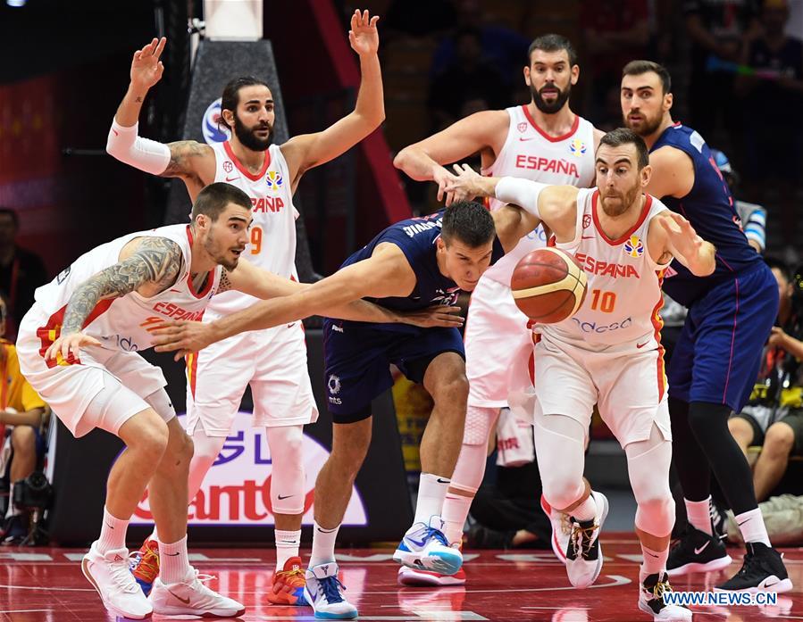 (SP)CHINA-WUHAN-BASKETBALL-FIBA WORLD CUP-GROUP J-ESP VS SRB (CN)
