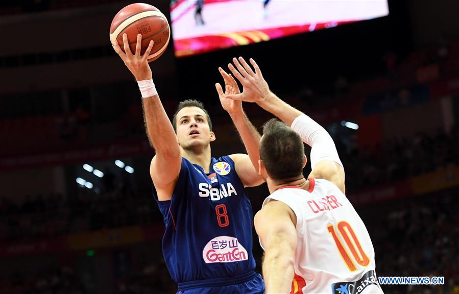 (SP)CHINA-WUHAN-BASKETBALL-FIBA WORLD CUP-GROUP J-ESP VS SRB (CN)