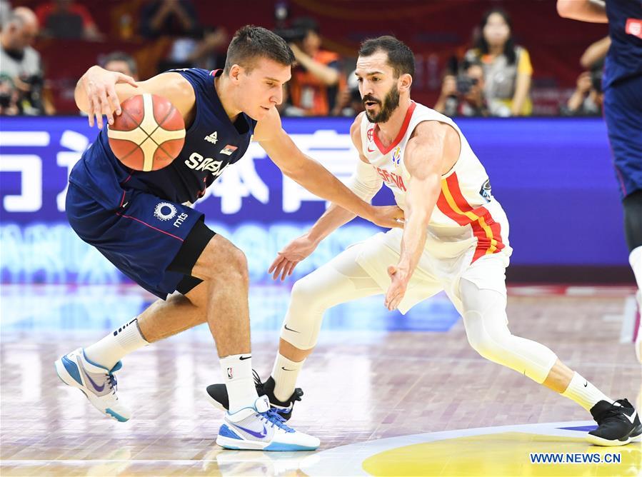 (SP)CHINA-WUHAN-BASKETBALL-FIBA WORLD CUP-GROUP J-ESP VS SRB (CN)