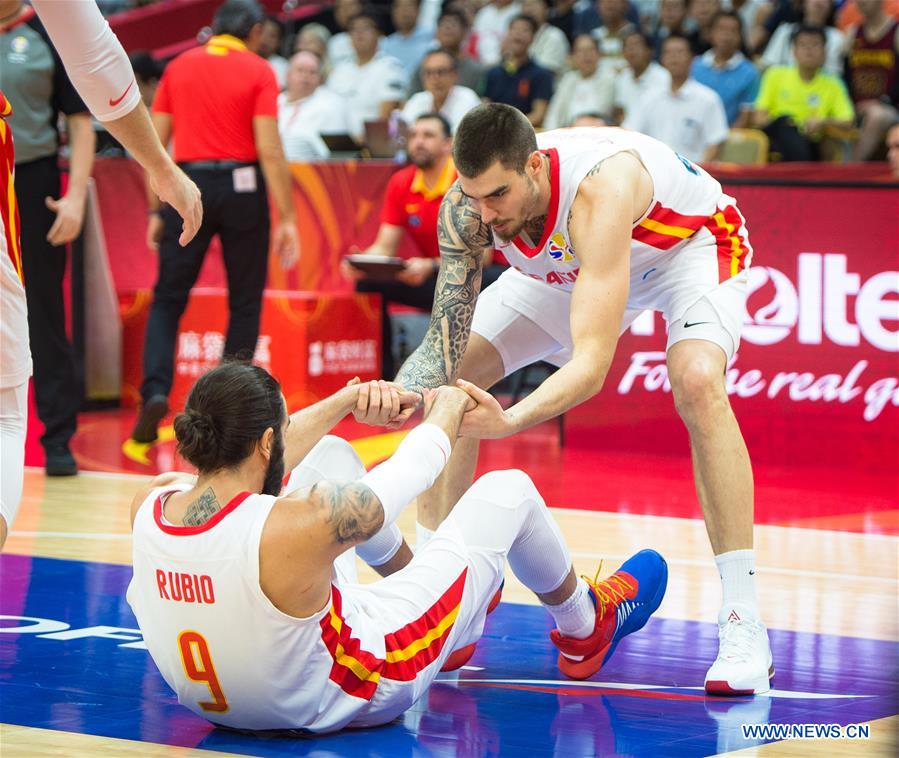 (SP)CHINA-WUHAN-BASKETBALL-FIBA WORLD CUP-GROUP J-ESP VS SRB (CN)