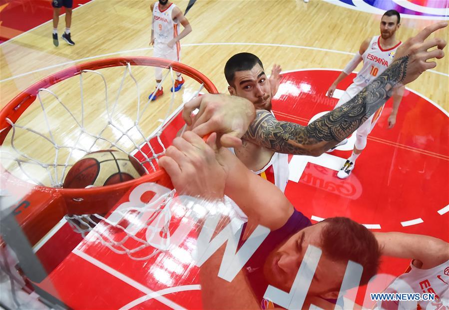 (SP)CHINA-WUHAN-BASKETBALL-FIBA WORLD CUP-GROUP J-ESP VS SRB (CN)