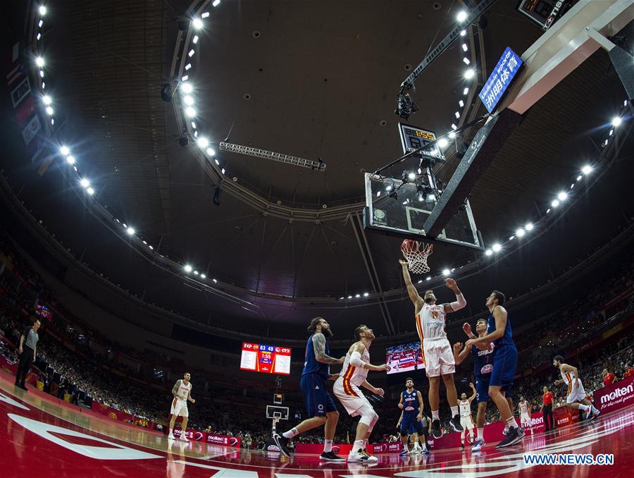 (SP)CHINA-WUHAN-BASKETBALL-FIBA WORLD CUP-GROUP J-ESP VS SRB (CN)