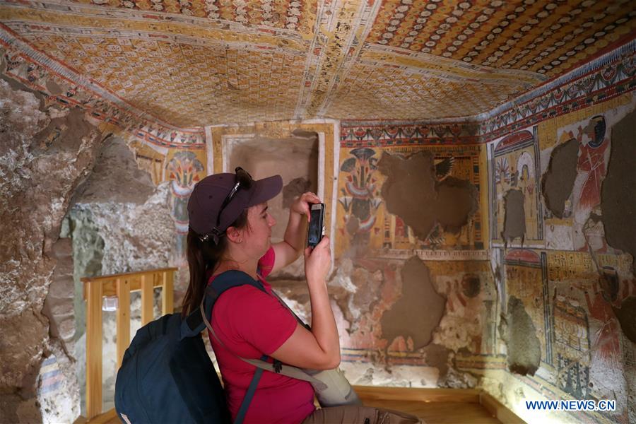 EGYPT-LUXOR-TOMBS-RESTORATION-OPENING