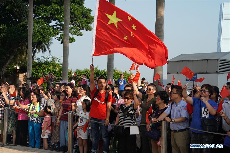 CHINA-HONG KONG-NATIONAL FLAG-RAISING CEREMONY(CN)