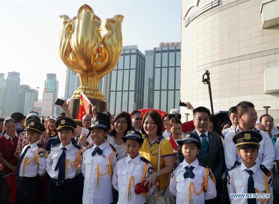 CHINA-HONG KONG-NATIONAL FLAG-RAISING CEREMONY(CN)