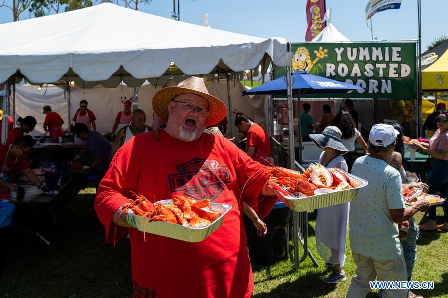 2019 Long Beach Original Lobster Festival held in LA, U.S. Xinhua