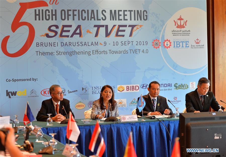 BRUNEI-BANDAR SERI BEGAWAN-ASEAN-TECHNICAL AND VOCATIONAL EDUCATION AND TRAINING-MEETING