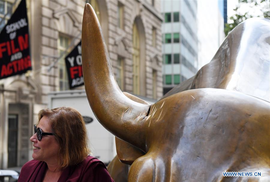 U.S.-NEW YORK-CHARGING BULL-DAMAGE