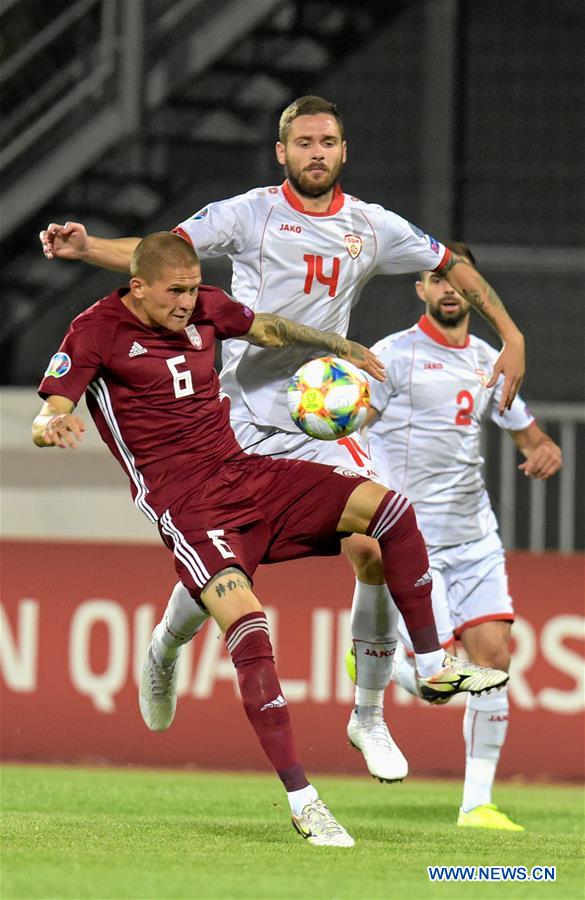(SP)LATVIA-RIGA-FOOTBALL-UEFA EURO 2020-QUALIFIER-LATVIA VS NORTH MACEDONIA