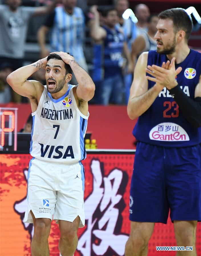 (SP)CHINA-DONGGUAN-BASKETBALL-FIBA WORLD CUP-QUARTER FINAL-ARGENTINA VS SERBIA(CN)