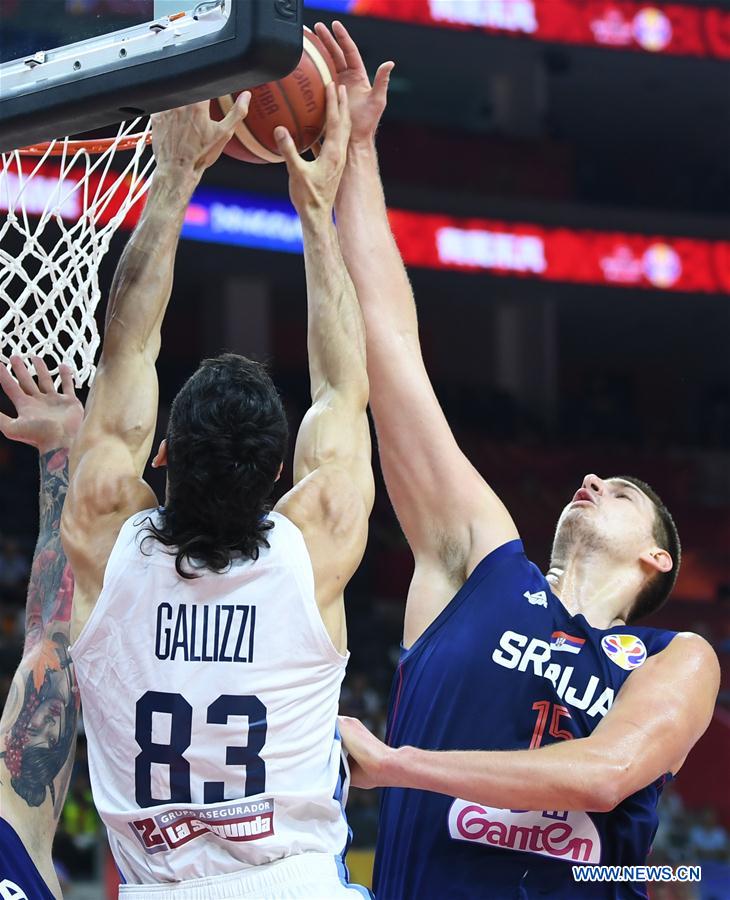 (SP)CHINA-DONGGUAN-BASKETBALL-FIBA WORLD CUP-QUARTER FINAL-ARGENTINA VS SERBIA(CN)