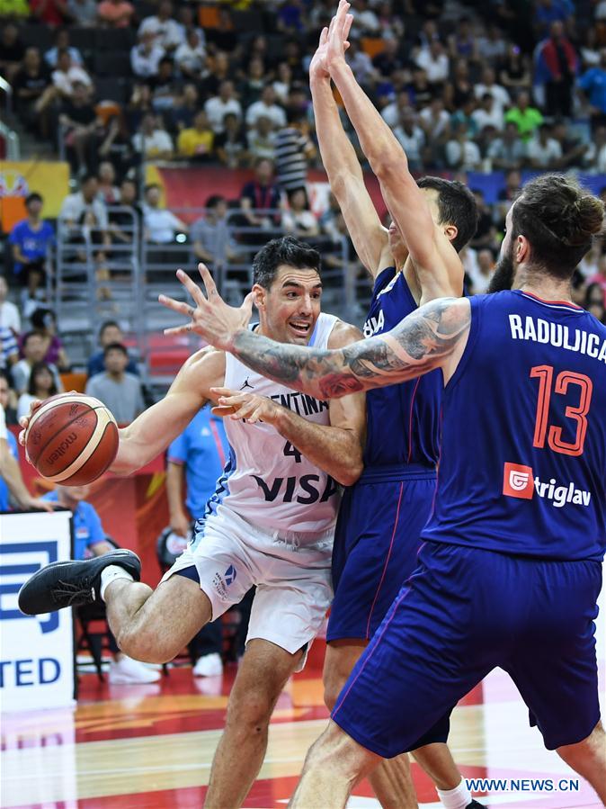(SP)CHINA-DONGGUAN-BASKETBALL-FIBA WORLD CUP-QUARTER FINAL-ARGENTINA VS SERBIA(CN)