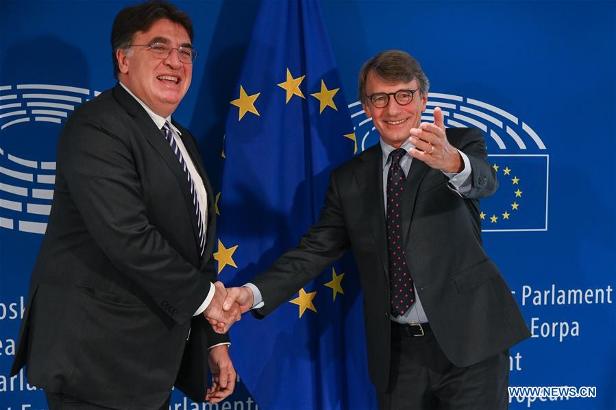 BELGIUM-BRUSSELS-EU-PARLIAMENT-UEFA-MEETING