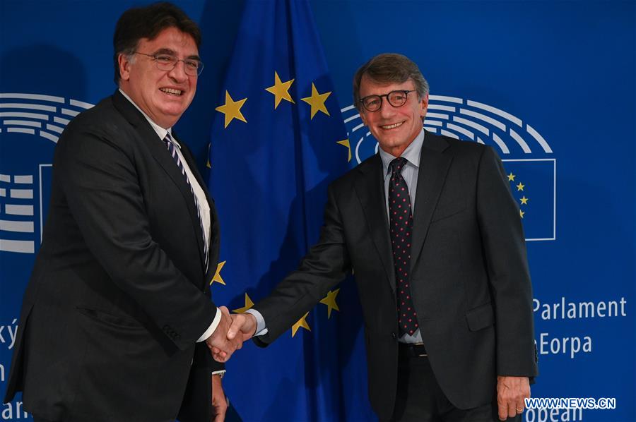 BELGIUM-BRUSSELS-EU-PARLIAMENT-UEFA-MEETING