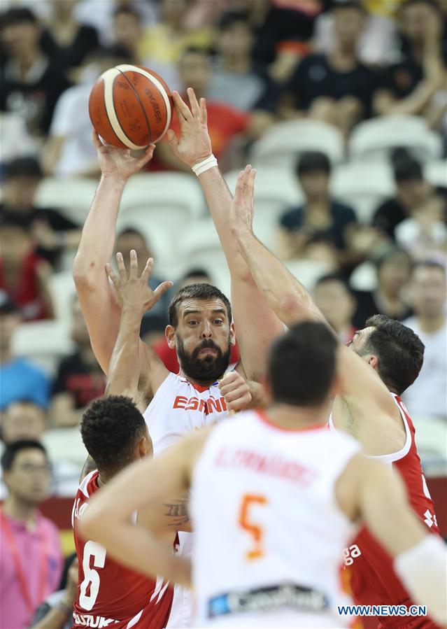(SP)CHINA-SHANGHAI-BASKETBALL-FIBA WORLD CUP-QUARTER FINAL-SPAIN VS POLAND (CN)