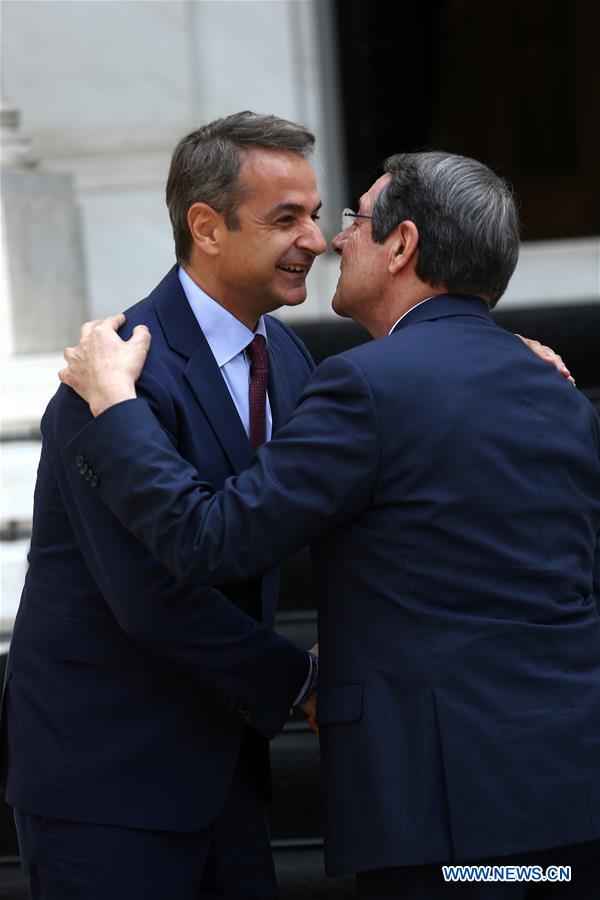 GREECE-ATHENS-PM-CYPRIOT PRESIDENT-MEETING