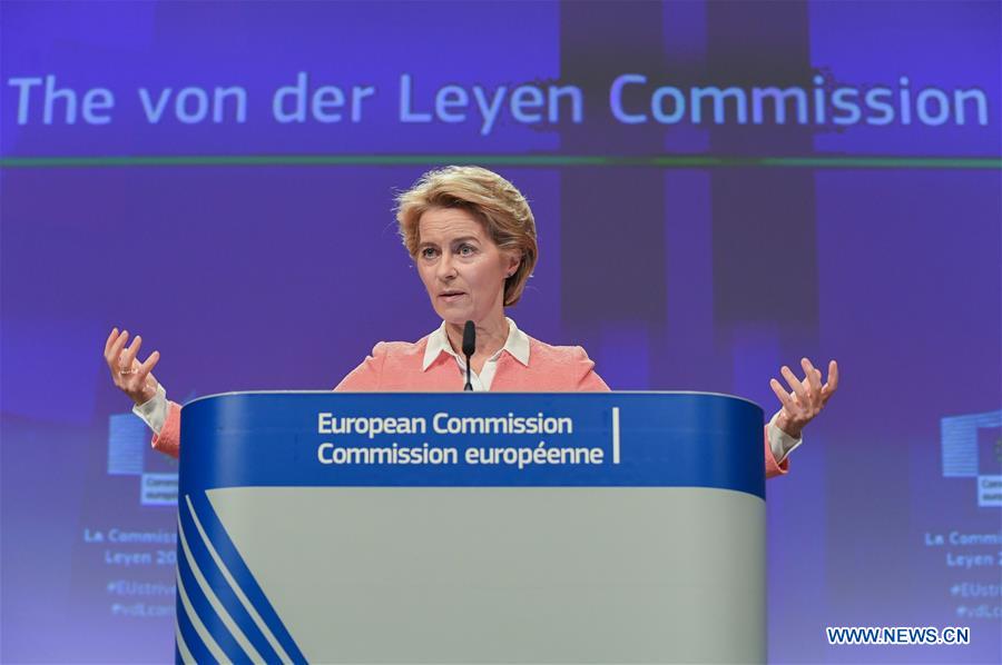 (PORTRAITS)BELGIUM-BRUSSELS-EU-URSULA VON DER LEYEN-PRESS CONFERENCE