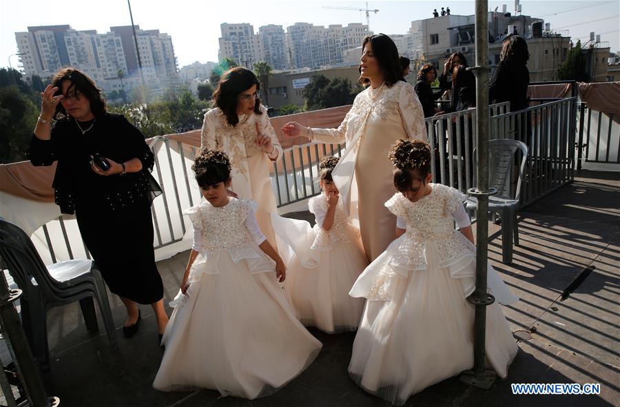 MIDEAST-JERUSALEM-ORTHODOX JEWS-WEDDING