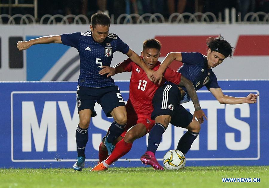 (SP)MYANMAR-YANGON-SOCCER-FIFA WORLD CUP QATAR 2022 AND AFC ASIAN CUP CHINA 2023 QUALIFIERS-MYANMAR VS JAPAN