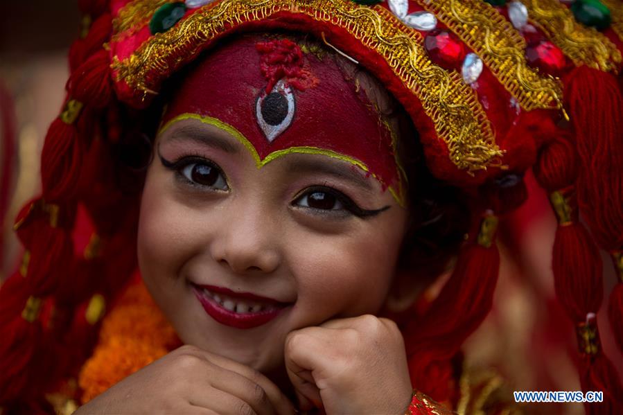 Image result for nepal kumari puja