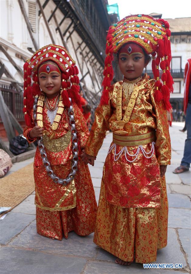 NEPAL-KATHMANDU-INDRAJATRA FESTIVAL-KUMARI PUJA