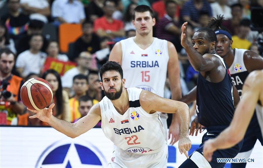 (SP)CHINA-DONGGUAN-BASKETBALL-FIBA WORLD CUP-CLASSIFICAITON GAMES 5-8-THE UNITED STATES VS SERBIA(CN)