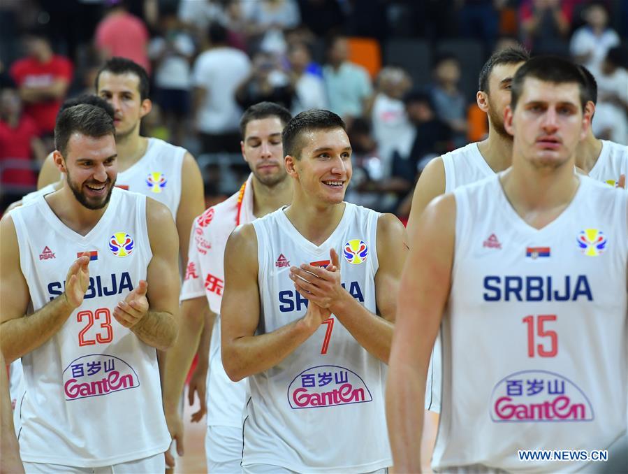 (SP)CHINA-DONGGUAN-BASKETBALL-FIBA WORLD CUP-CLASSIFICAITON GAMES 5-8-THE UNITED STATES VS SERBIA(CN)