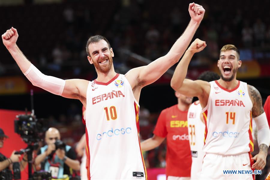 (SP)CHINA-BEIJING-BASKETBALL-FIBA WORLD CUP-SEMI FINALS-ESP VS AUS(CN)