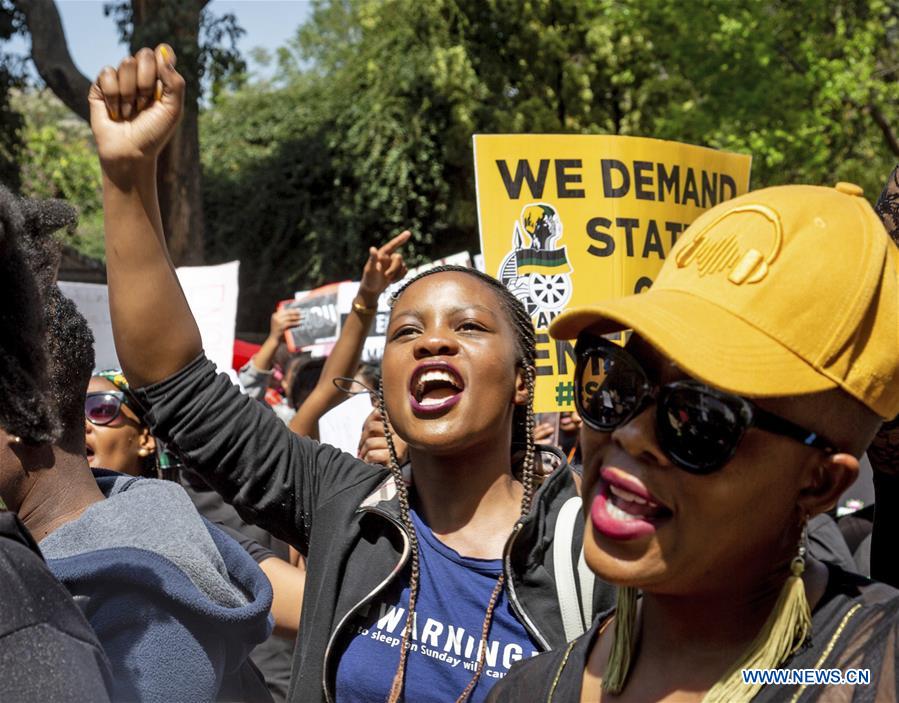 SOUTH AFRICA-JOHANNESBURG-PROTEST-GENDER VIOLENCE
