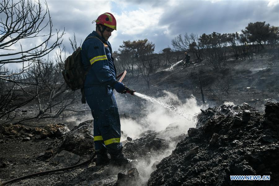 GREECE-SARONIDA-WILDFIRE
