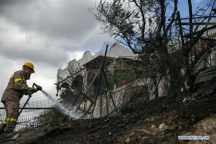 GREECE-SARONIDA-WILDFIRE