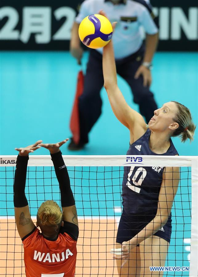(SP)JAPAN-HAMAMATSU-VOLLEYBALL-WOMEN'S WORLD CUP-US VS KENYA