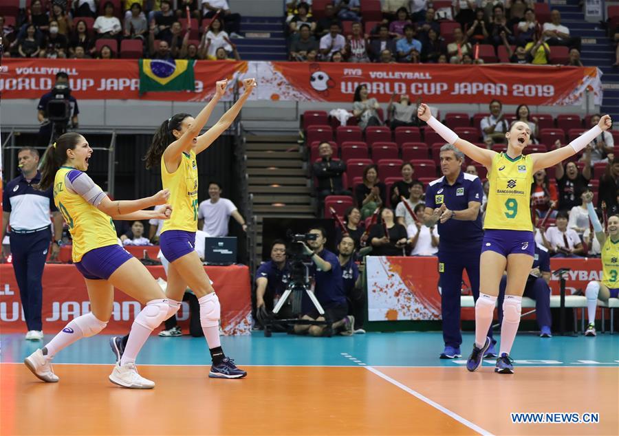 (SP)JAPAN-HAMAMATSU-VOLLEYBALL-WOMEN'S WORLD CUP-SERBIA VS BRAZIL