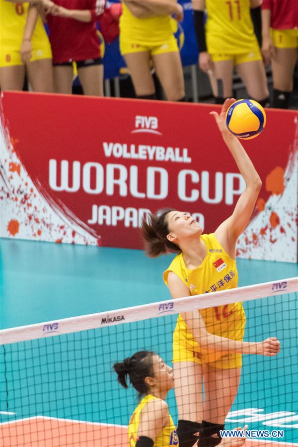 (SP)JAPAN-YOKOHAMA-VOLLEYBALL-WOMEN'S WORLD CUP-CHN VS CMR