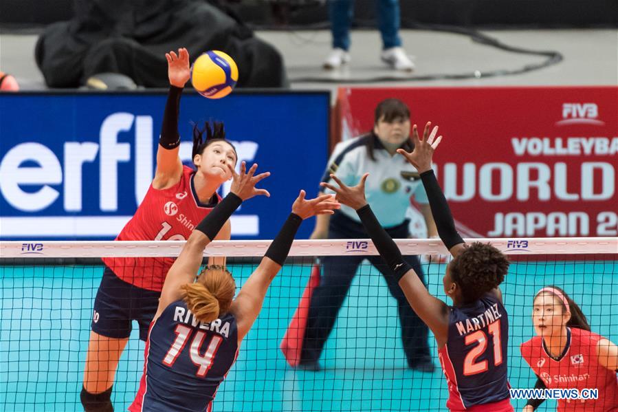 (SP)JAPAN-YOKOHAMA-VOLLEYBALL-WOMEN'S WORLD CUP-KOR VS DOM