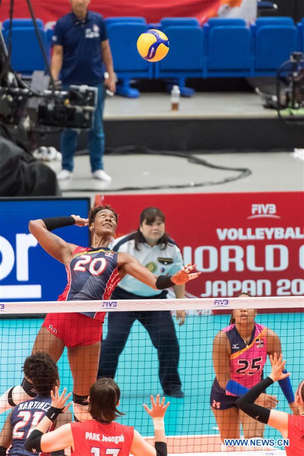 (SP)JAPAN-YOKOHAMA-VOLLEYBALL-WOMEN'S WORLD CUP-KOR VS DOM