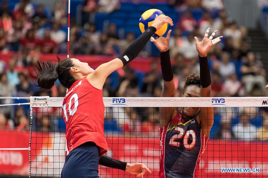 (SP)JAPAN-YOKOHAMA-VOLLEYBALL-WOMEN'S WORLD CUP-KOR VS DOM