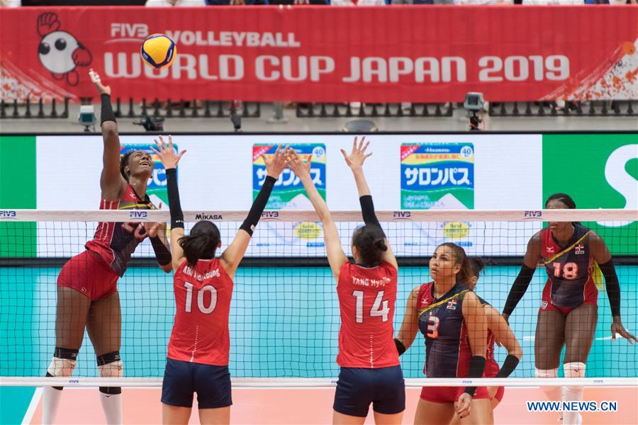(SP)JAPAN-YOKOHAMA-VOLLEYBALL-WOMEN'S WORLD CUP-KOR VS DOM