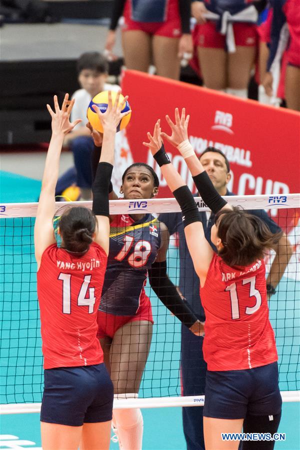 (SP)JAPAN-YOKOHAMA-VOLLEYBALL-WOMEN'S WORLD CUP-KOR VS DOM