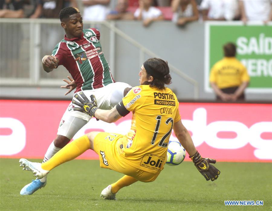 Brazilian Soccer Championship Fluminense vs. Corinthians Xinhua