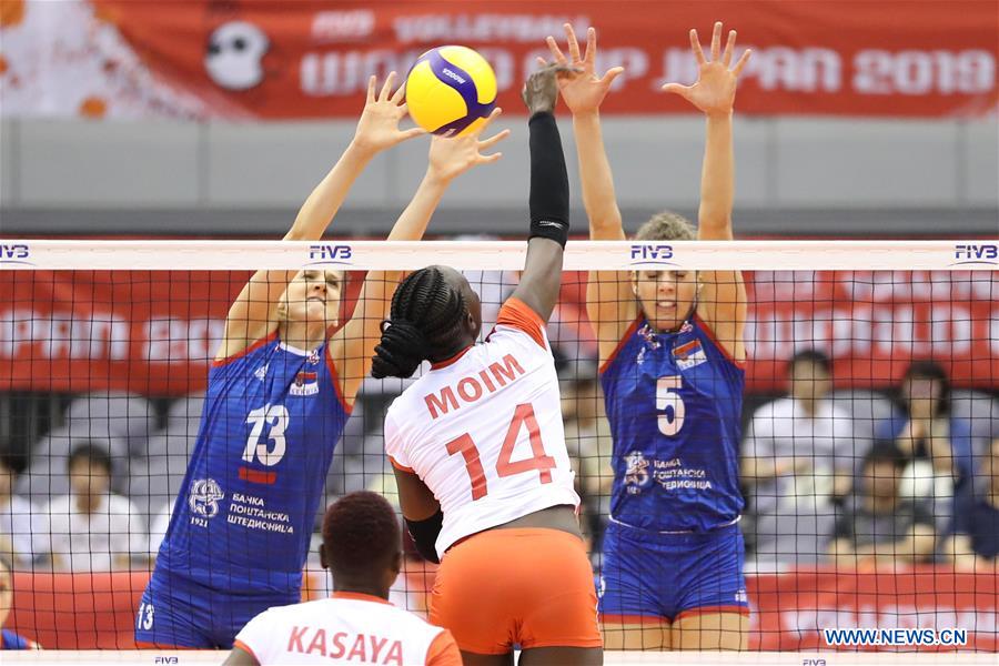 (SP)JAPAN-HAMAMATSU-VOLLEYBALL-WOMEN'S WORLD CUP-KENYA VS SERBIA