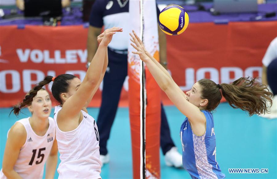 (SP)JAPAN-HAMAMATSU-VOLLEYBALL-WOMEN'S WORLD CUP-USA VS ARGENTINA