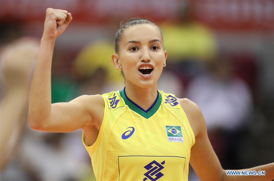(SP)JAPAN-HAMAMATSU-VOLLEYBALL-WOMEN'S WORLD CUP-NETHERLANDS VS BRAZIL