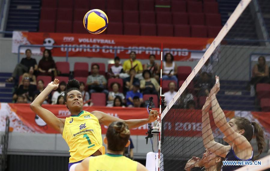 (SP)JAPAN-HAMAMATSU-VOLLEYBALL-WOMEN'S WORLD CUP-NETHERLANDS VS BRAZIL