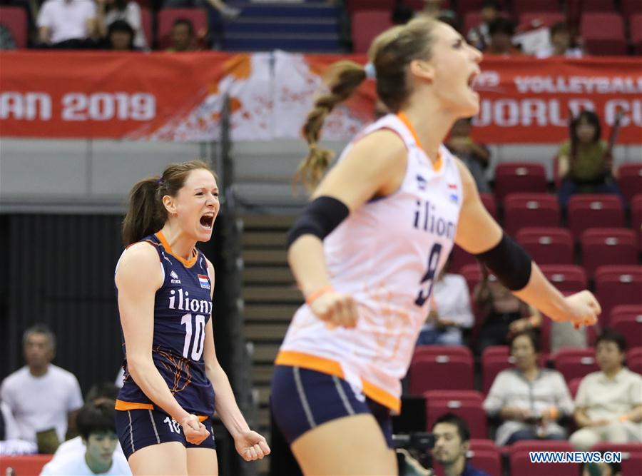 (SP)JAPAN-HAMAMATSU-VOLLEYBALL-WOMEN'S WORLD CUP-NETHERLANDS VS BRAZIL