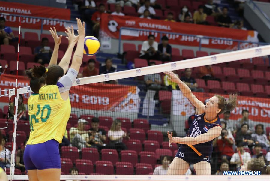 (SP)JAPAN-HAMAMATSU-VOLLEYBALL-WOMEN'S WORLD CUP-NETHERLANDS VS BRAZIL
